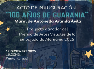 Inauguración del mural ganador alemán